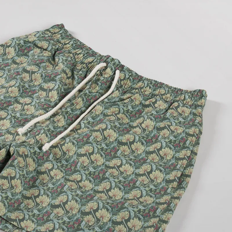 Pompeii Flower Swim Trunks Khaki-2