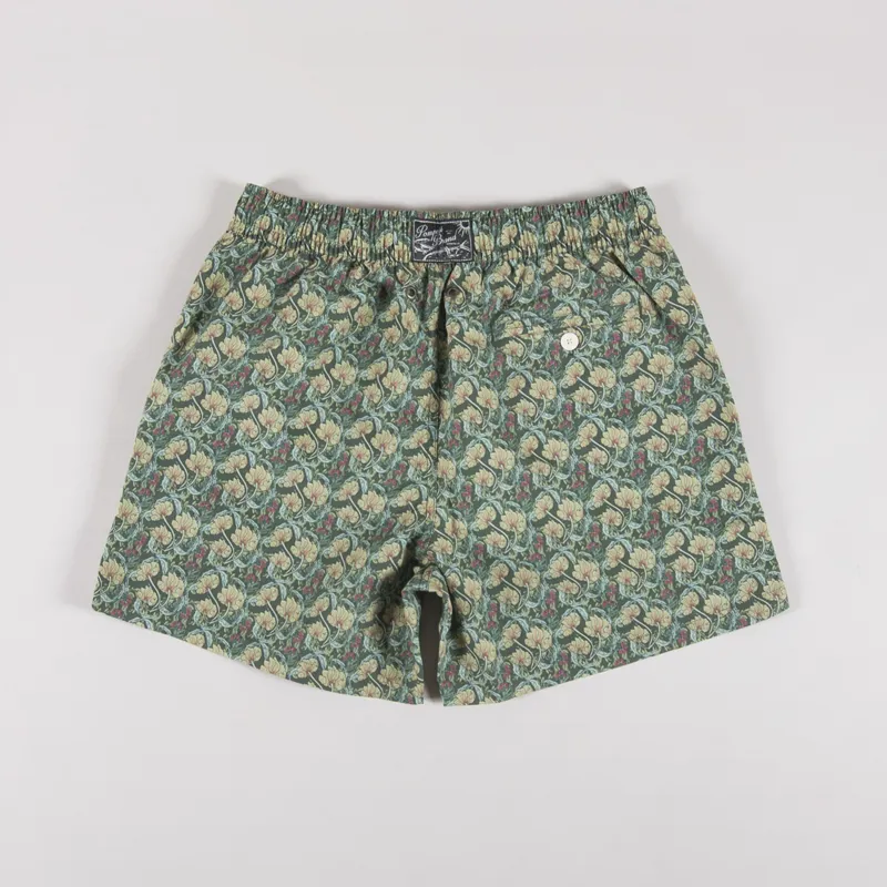 Pompeii Flower Swim Trunks Khaki-1