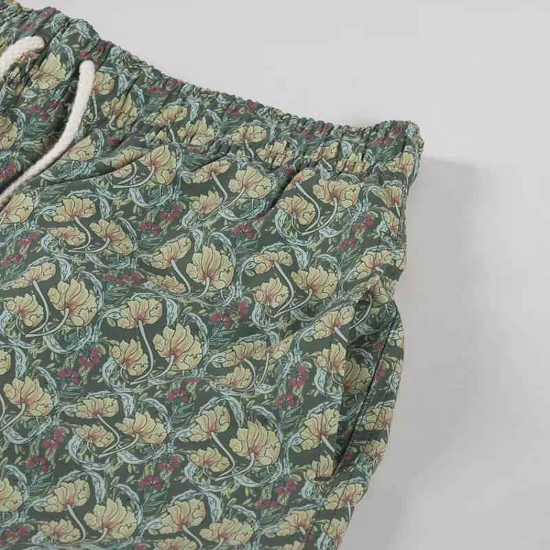 Pompeii Flower Swim Trunks Khaki-5