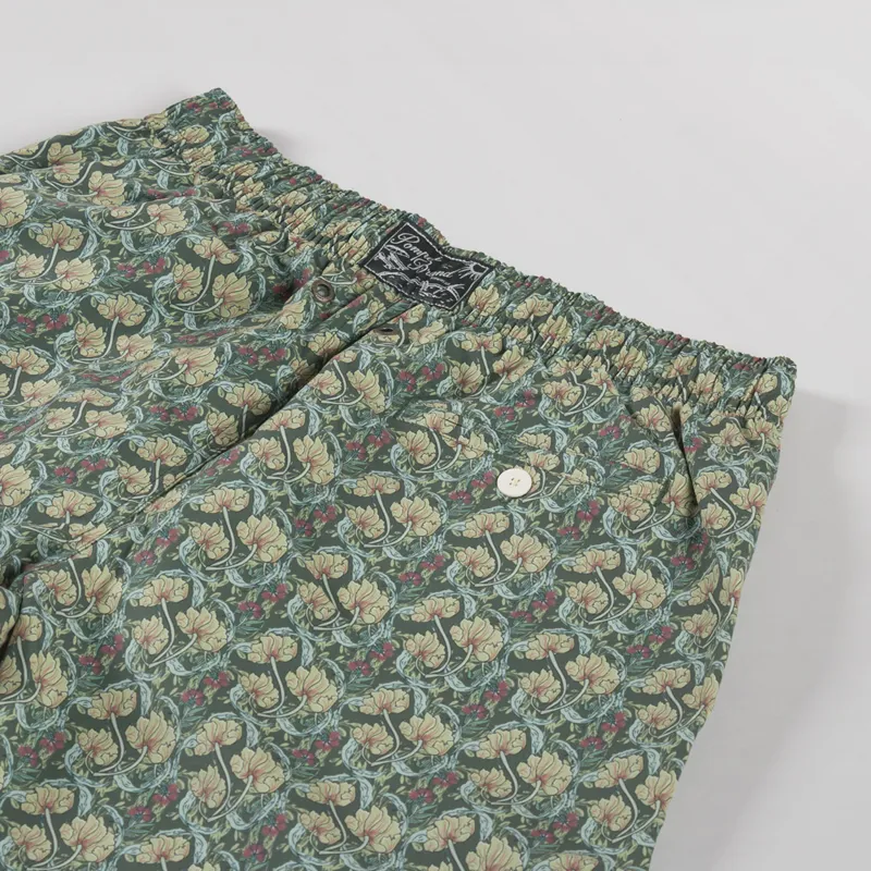 Pompeii Flower Swim Trunks Khaki-3