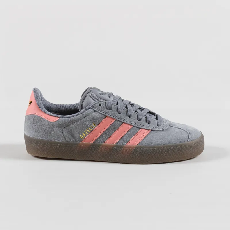 Adidas Skateboarding Gazelle ADV Shoes Grey Three Gum-2