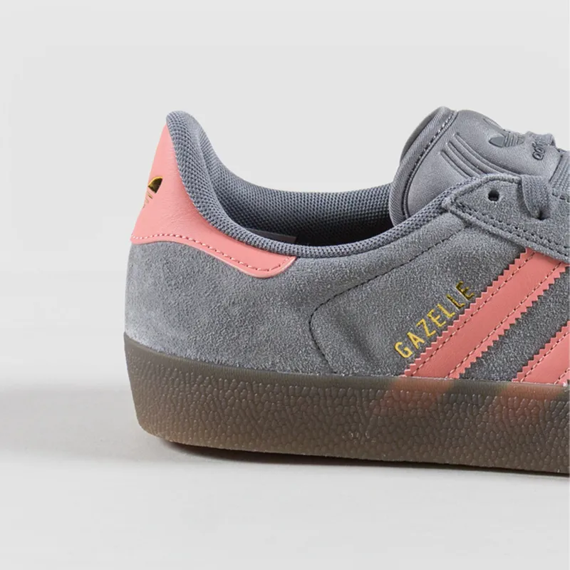 Adidas Skateboarding Gazelle ADV Shoes Grey Three Gum-5