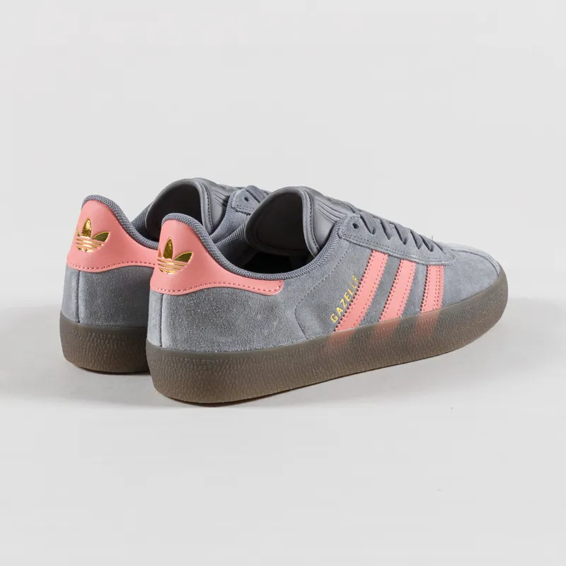 Adidas Skateboarding Gazelle ADV Shoes Grey Three Gum-1