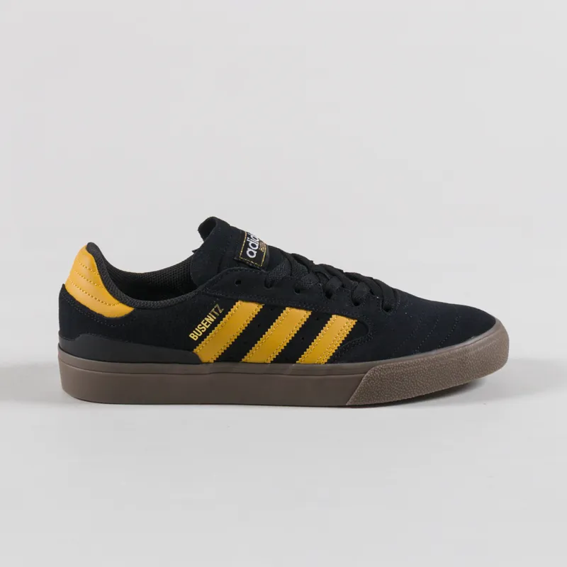 Adidas Skateboarding Busenitz Vulc II Shoes Black Preloved Yellow Gum-2