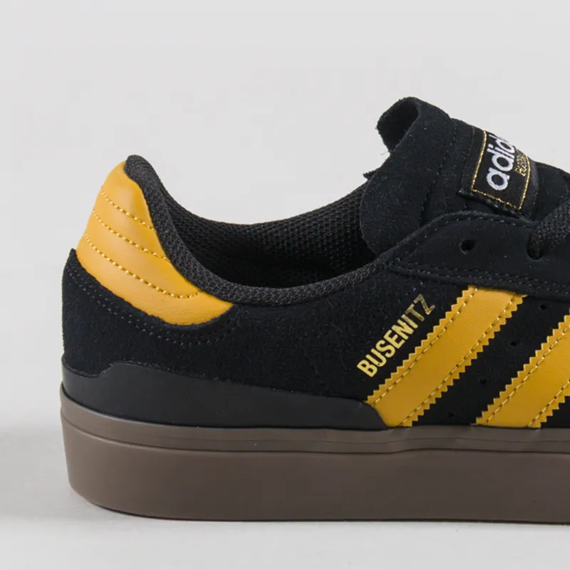 Adidas Skateboarding Busenitz Vulc II Shoes Black Preloved Yellow Gum-4