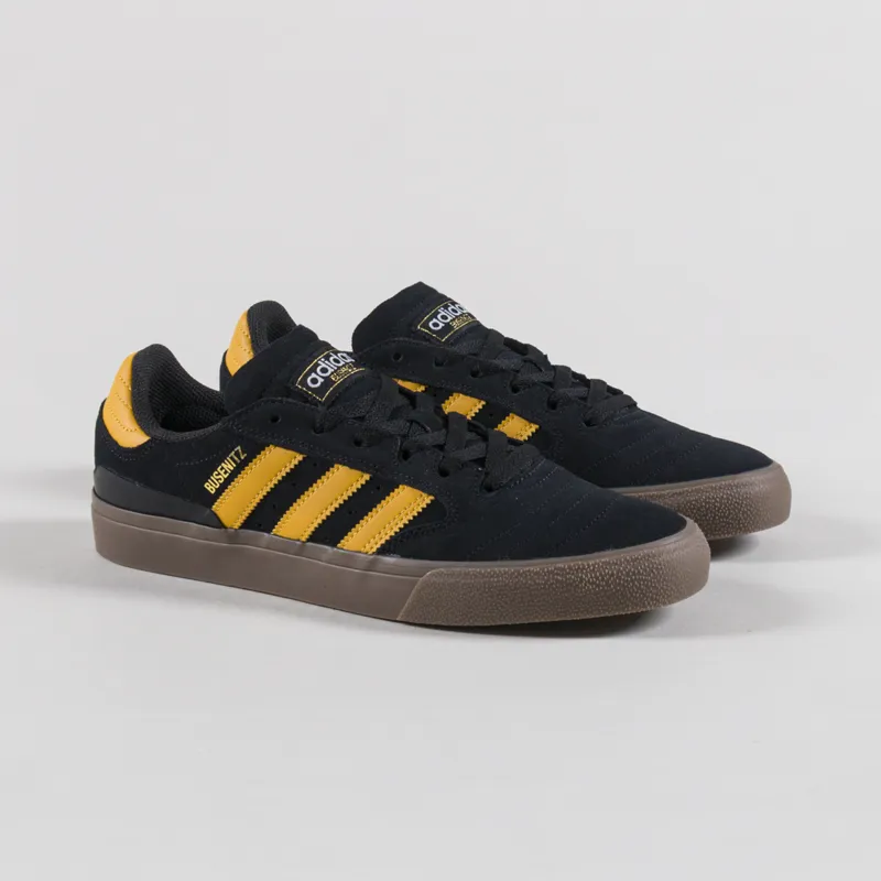 Adidas Skateboarding Busenitz Vulc II Shoes Black Preloved Yellow Gum