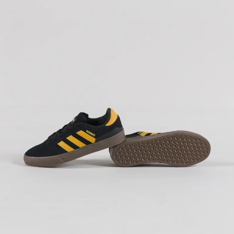 Adidas Skateboarding Busenitz Vulc II Shoes Black Preloved Yellow Gum-3
