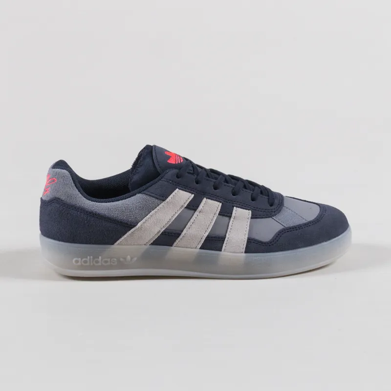 Adidas Skateboarding Aloha Super Shoes Legend Ink White Grey-2