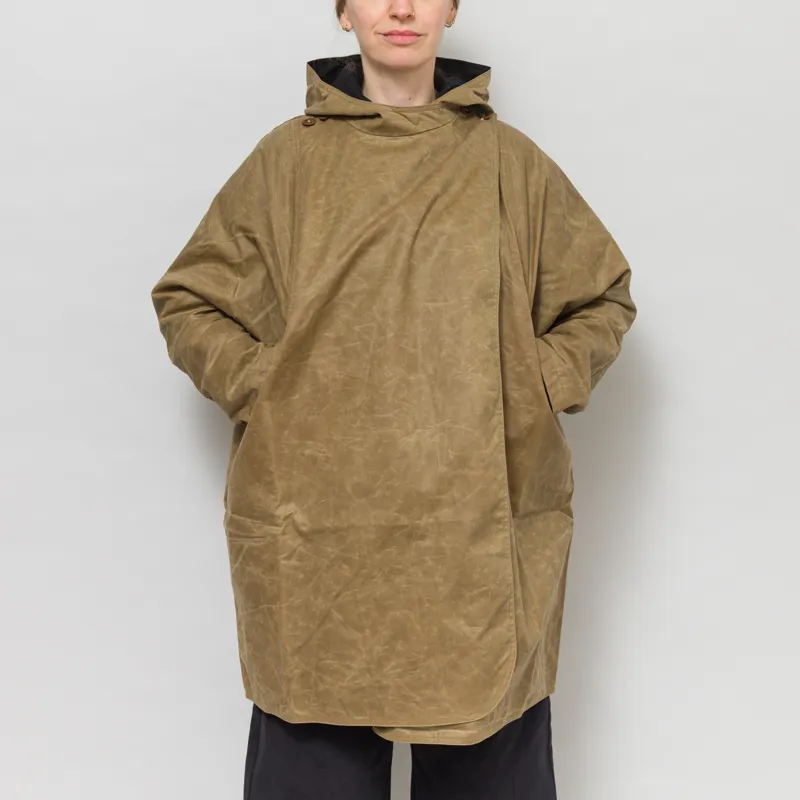 Kate Sheridan Womens Batwing Coat Sand Black-1