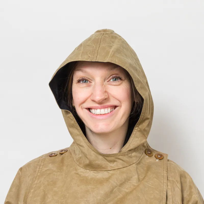 Kate Sheridan Womens Batwing Coat Sand Black-7