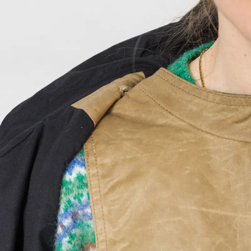 Kate Sheridan Womens Batwing Coat Sand Black-9