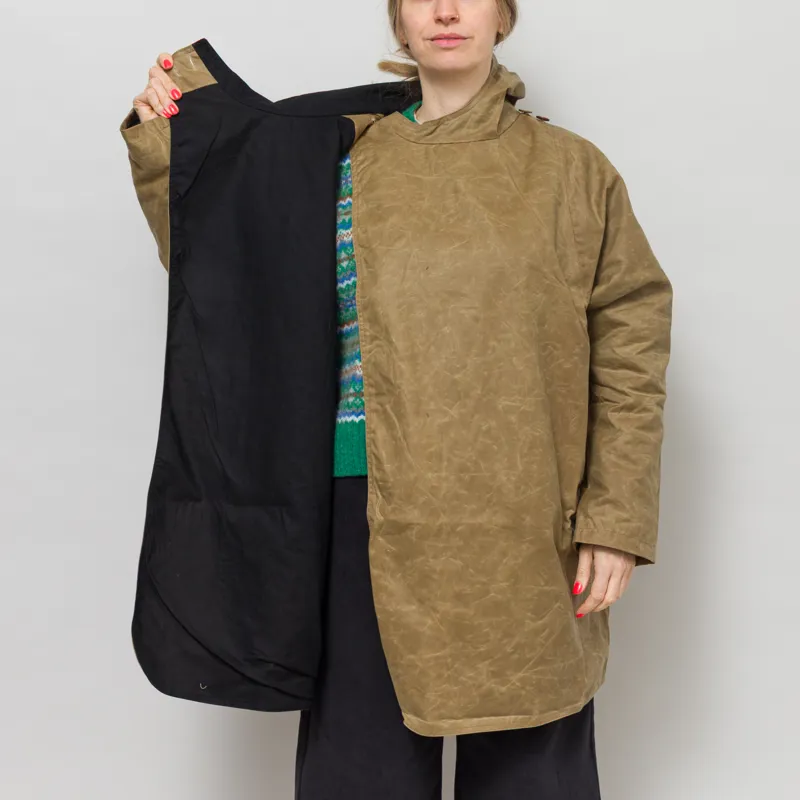 Kate Sheridan Womens Batwing Coat Sand Black-2