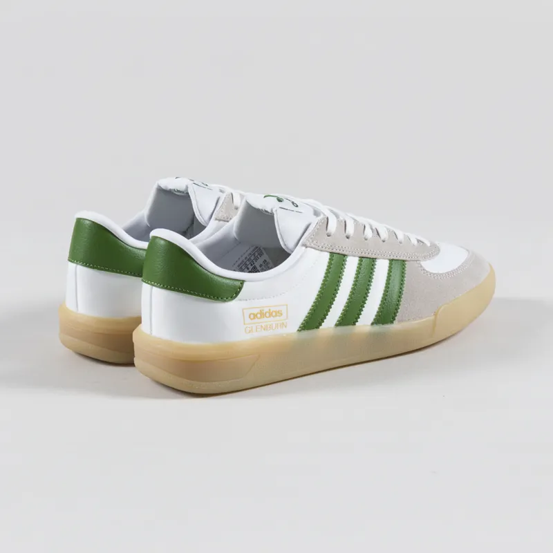 Adidas Skateboarding Glenburn Shoes White Green Gum-1