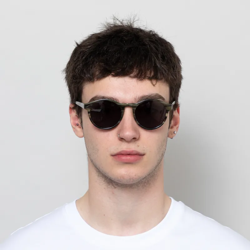 A.Kjaerbede Marvin Sunglasses Striped Horn-1