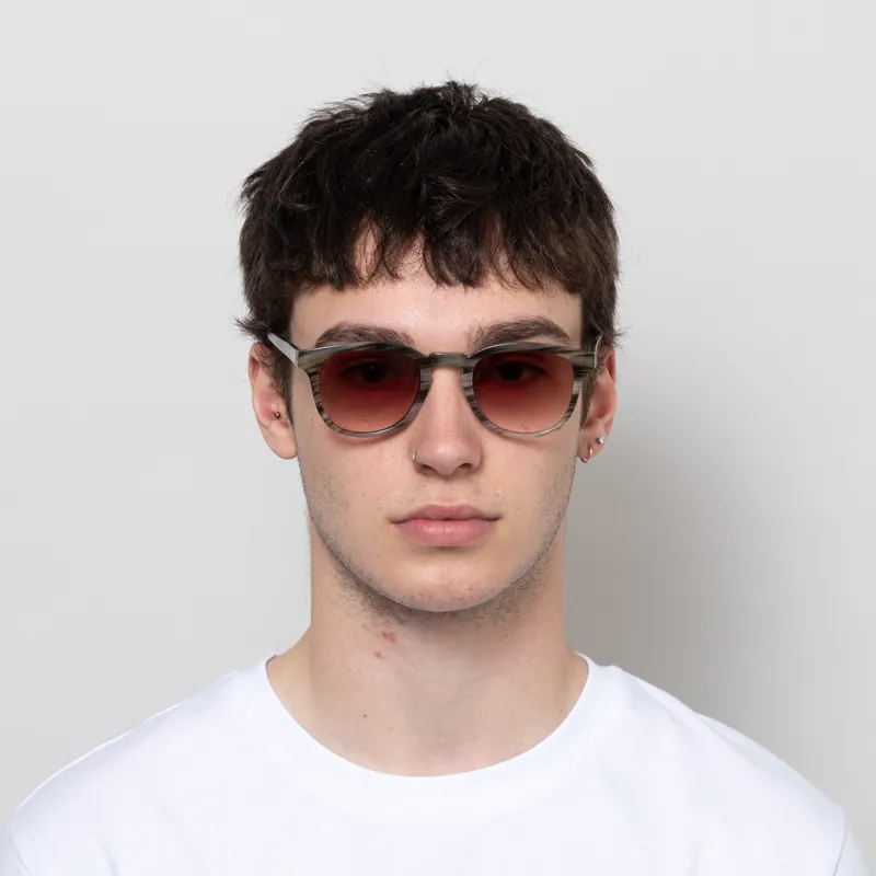 A.Kjaerbede Bate Sunglasses Striped Horn-1