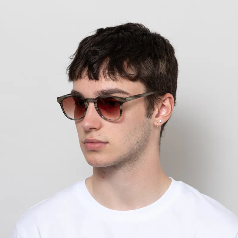 A.Kjaerbede Bate Sunglasses Striped Horn