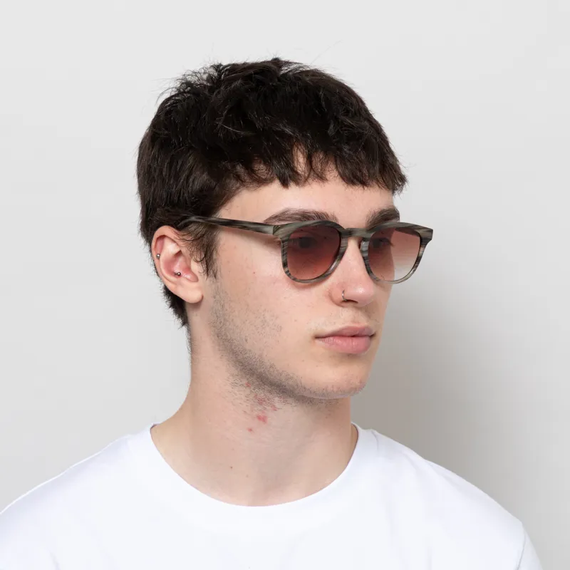 A.Kjaerbede Bate Sunglasses Striped Horn-2