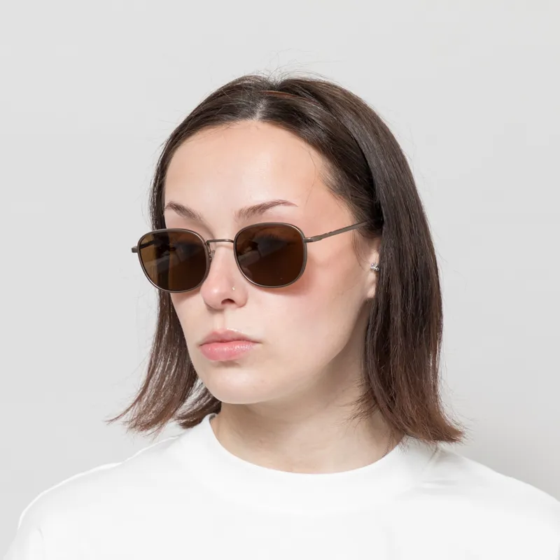 A.Kjaerbede Hello Sunglasses Matte Brown-2