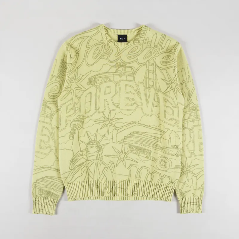 Huf Forever Crewneck Sweater Pistachio