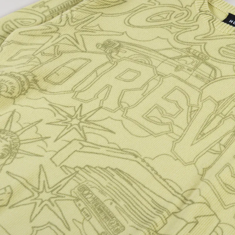 Huf Forever Crewneck Sweater Pistachio-5