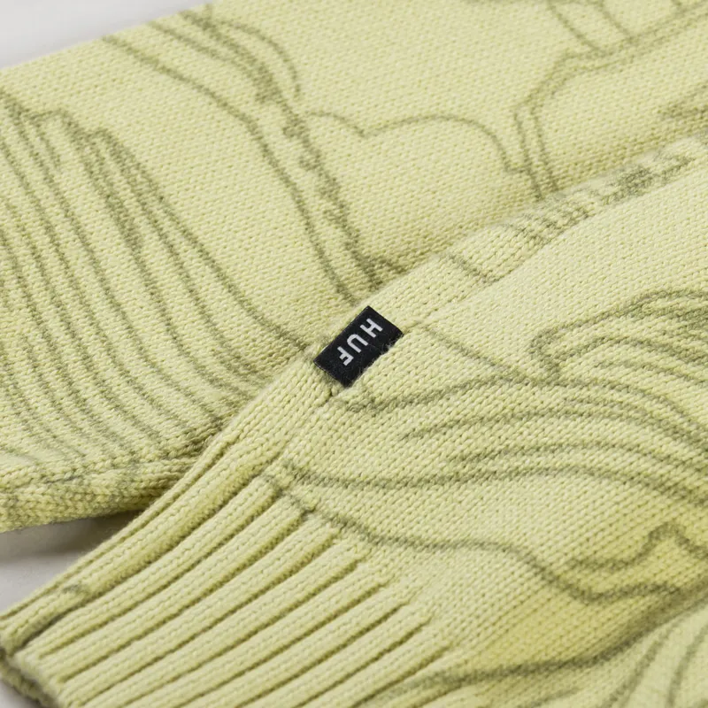 Huf Forever Crewneck Sweater Pistachio-4