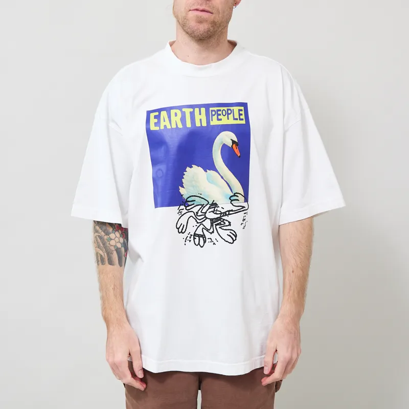 Earth People Kaplan T Shirt White