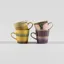 HKLIVING 70s Ceramics Americano Mugs Radiant 4 Pack