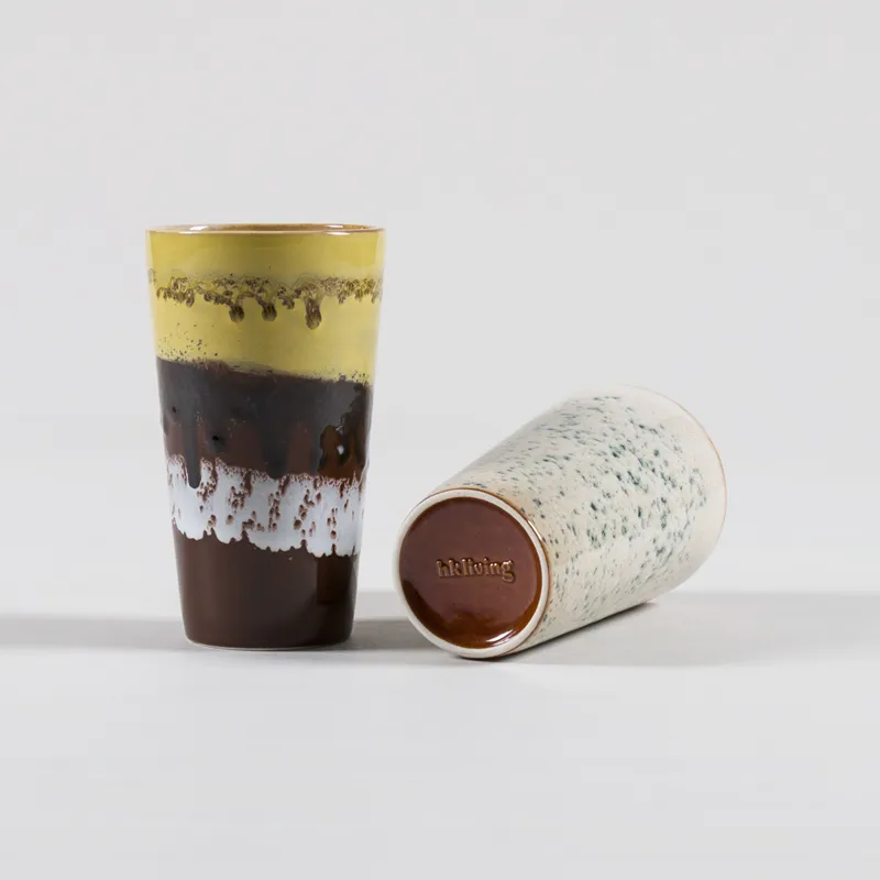 HKLIVING 70s Ceramics Latte Mugs Brine 2 Pack-1