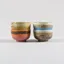 HKLIVING 70s Ceramics Noodle Bowls Seabreeze 4 Pack