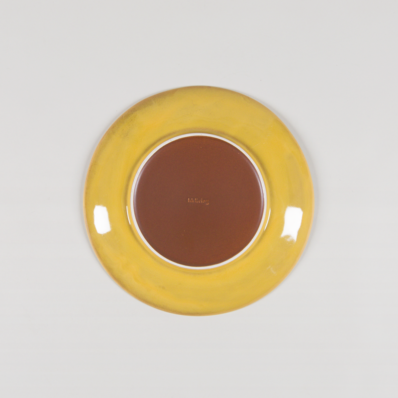HKLIVING 70s Ceramics Dinner Plates Coconut 2 Pack-1
