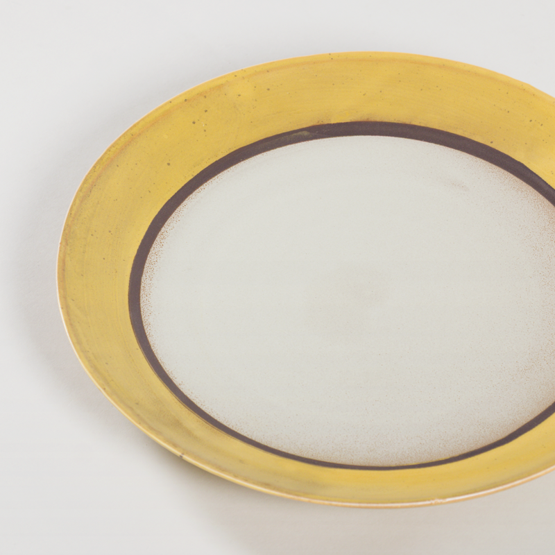 HKLIVING 70s Ceramics Dinner Plates Coconut 2 Pack-2