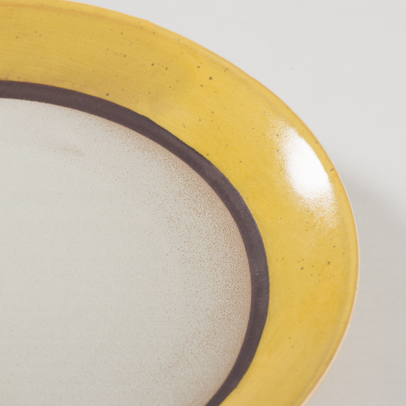 HKLIVING 70s Ceramics Dinner Plates Coconut 2 Pack-3
