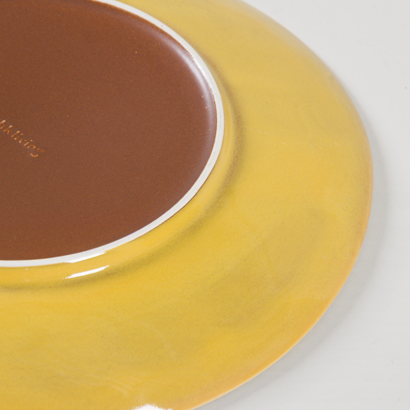 HKLIVING 70s Ceramics Dinner Plates Coconut 2 Pack-4