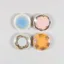 HKLIVING 70s Ceramics Saucers Ocean 4 Pack