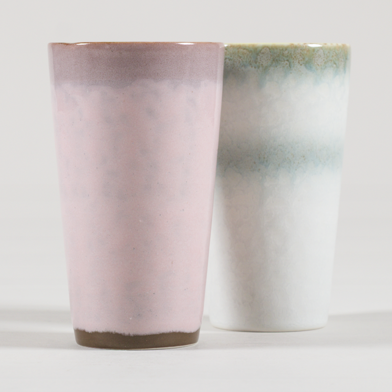 HKLIVING 70s Ceramics Latte Mugs Fresco 2 Pack-1