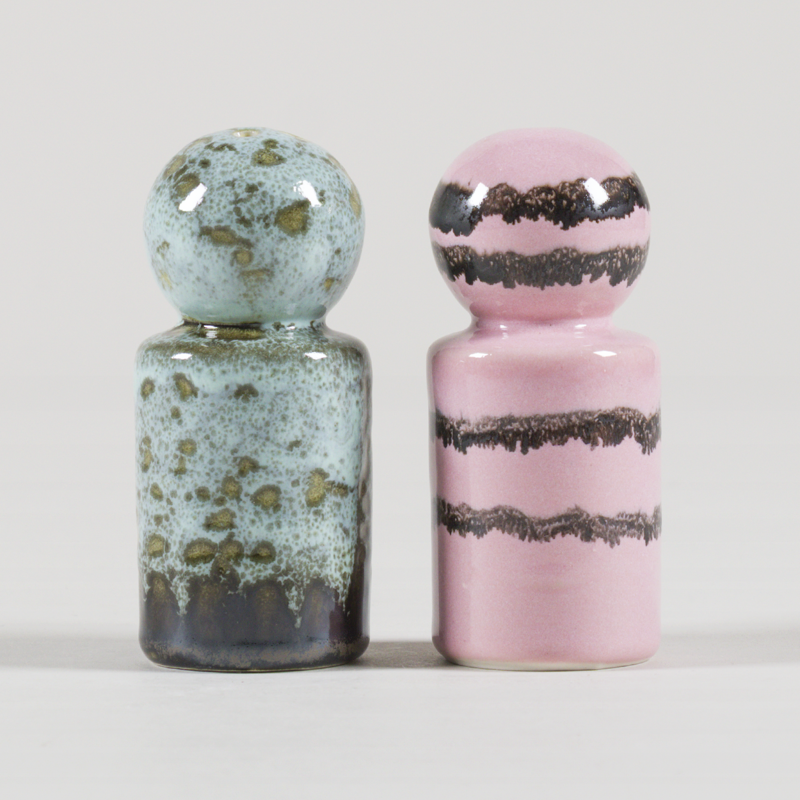 HKLIVING 70s Ceramics Pepper And Salt Jars Baroque