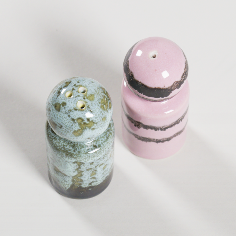 HKLIVING 70s Ceramics Pepper And Salt Jars Baroque-1