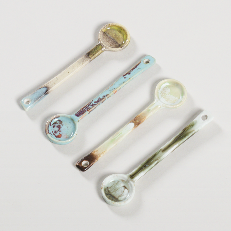 HKLIVING 70s Ceramics Spoons Blend 4 Pack