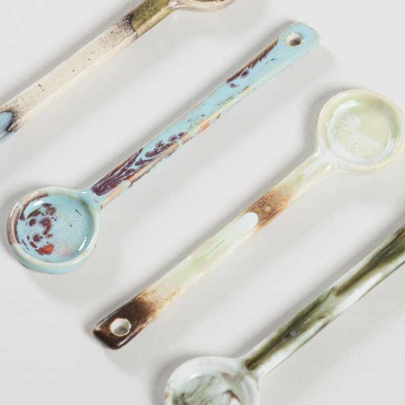HKLIVING 70s Ceramics Spoons Blend 4 Pack-1