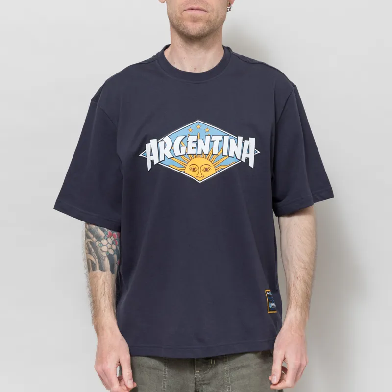 Adidas x Thrasher x Argentina T Shirt Navy