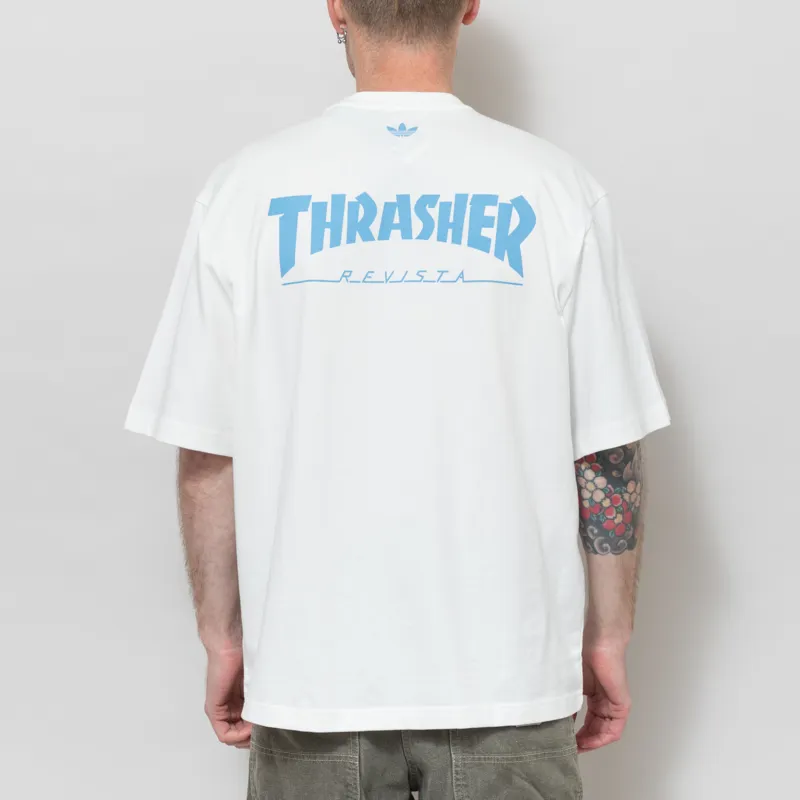 Adidas x Thrasher x Argentina T Shirt White-2