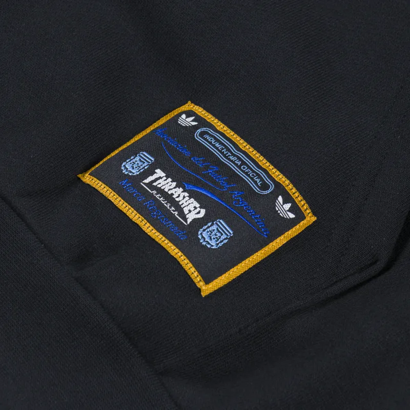 Adidas x Thrasher x Argentina Hoodie Black-7