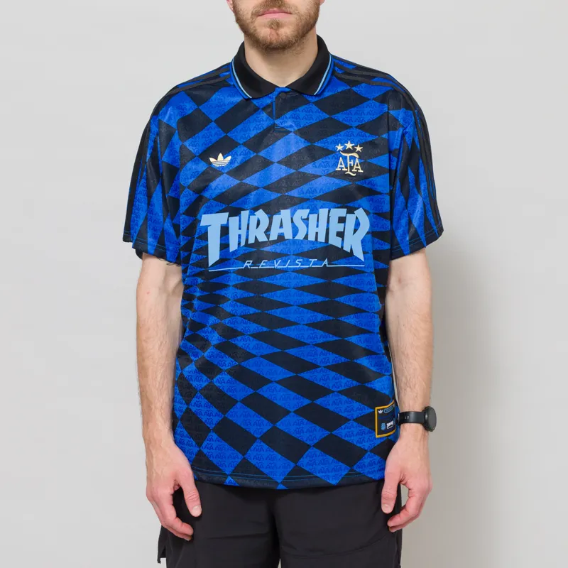 Adidas x Thrasher x Argentina Jersey Black Blue