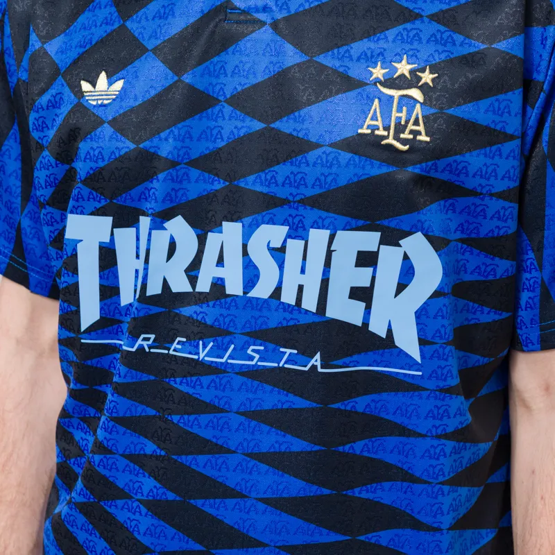 Adidas x Thrasher x Argentina Jersey Black Blue-7