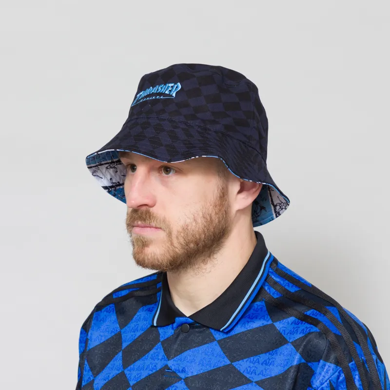 Adidas x Thrasher x Argentina Bucket Hat Navy Blue