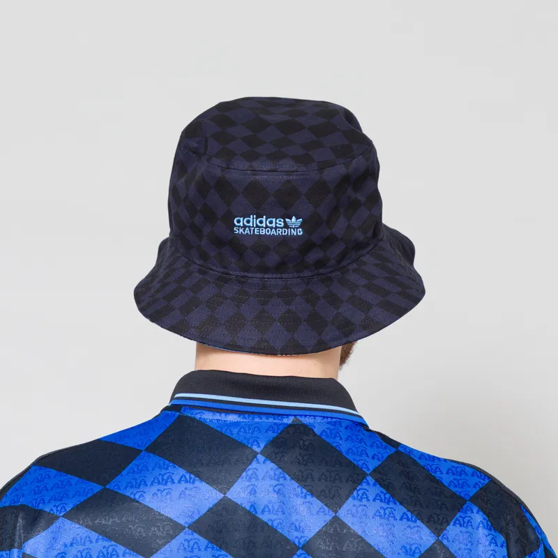 Adidas x Thrasher x Argentina Bucket Hat Navy Blue-2