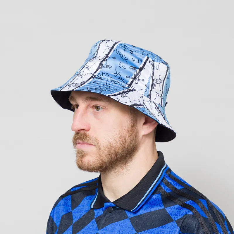 Adidas x Thrasher x Argentina Bucket Hat Navy Blue-3