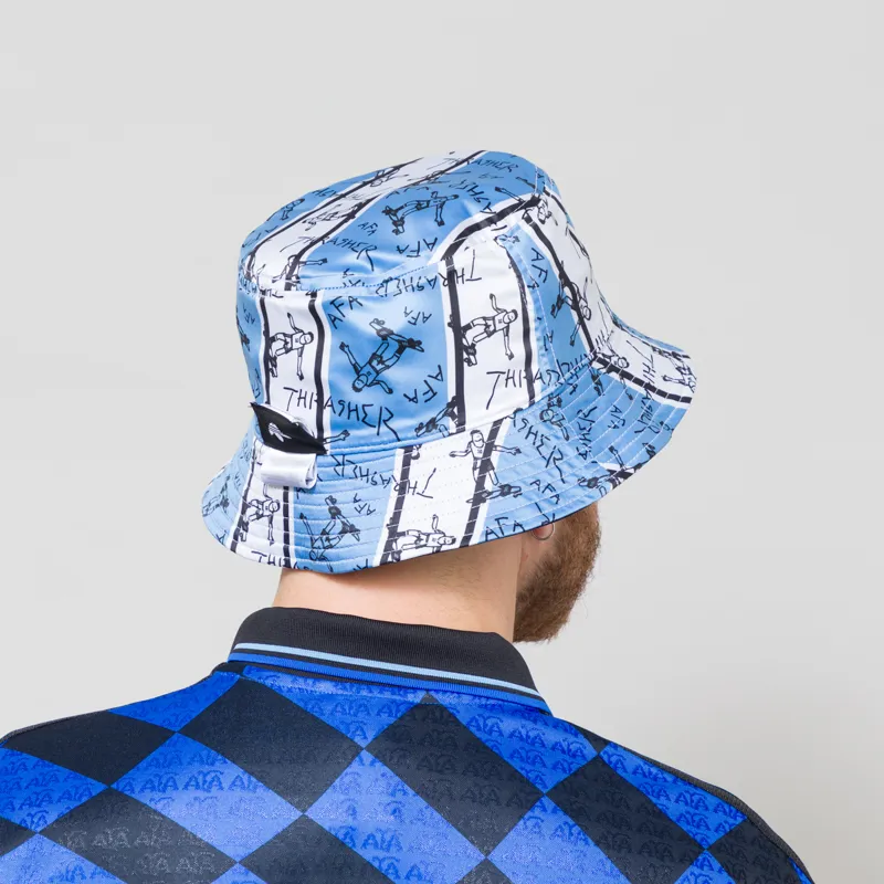 Adidas x Thrasher x Argentina Bucket Hat Navy Blue-5