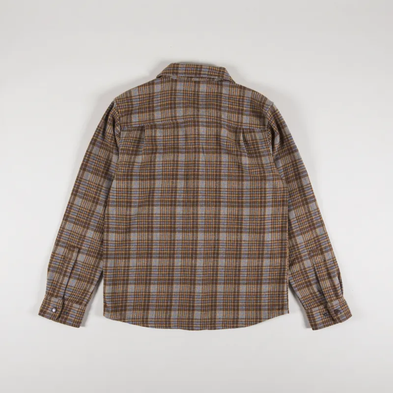 Deus Ex Machina Kalyn Check Shirt Brown-1