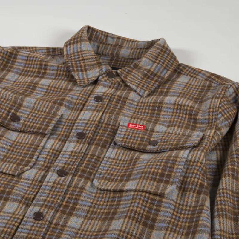 Deus Ex Machina Kalyn Check Shirt Brown-2